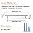 thumbnail image 2 of Goo-Ki Brushed Nickel Drawer Handles 6.3 in (160mm) Hole Centers Straight Cabinet Pull,6-Pack Solid Cabinet Handles for Kitchen Cabinets and Dresser Drawers, 2 of 6
