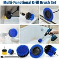 thumbnail image 7 of AstroAI Drill Brush Attachment Set 6Pack, Power Scrubber Cleaning Kit for Bathroom Surfaces, Car Detailing, Shower, Blue, 7 of 7