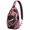 Spooky Halloween Silhouette-1, variant on Sling Backpack,Spooky Pumpkin Faces Halloween Pattern Sling Bag with Water Bottle Holder,Waterproof Sling Bag for Men/Women with Headphone Jack for Hiking,Travel