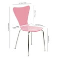 thumbnail image 3 of Legare Furniture Bent Plywood Chair, Pink, Modern Bentwood Dining Chair, Kids Chair, Office Chair, 3 of 4