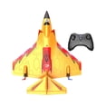 thumbnail image 2 of Planeador RC, avión a reacción con Control remoto, juguetes de al aire libre con luz, avión RC de espuma, avión RC para niños, adultos, niños y , naranja, 2 of 8