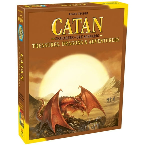 Catan: Seafares + Cities & Knights Scenario - Treasures, Dragons & Adventurers 3-4 players, ages 12+, 60-180 minutes