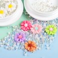 thumbnail image 2 of 1 botella 3D de pétalos faltantes de Margarita, flor de resina blanca, rosa, púrpura, naranja, verde, Kawaii, accesorios de decoración de uñas, Charm Nail Art, 2 of 4
