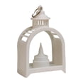 thumbnail image 1 of Linterna decorativa para velas, farol decorativo colgante con gancho, farol decorativo pequeño para colgar en festivales, bodas y fiestas Blanco, 1 of 9