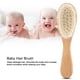 thumbnail image 1 of Cepillo para el cabello del bebé Ecomeon Cosy Infant de pelo de cabra natural suave con mango de madera, 1 of 4