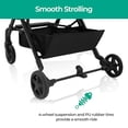 thumbnail image 5 of Mompush Lithe Lightweight Stroller, Compact One-Hand Fold Travel Stroller for Airplane Friendly, Reclining Seat and Large Canopy, with Rain Cover & Travel Carry Bag & Cup Holder, 5 of 5