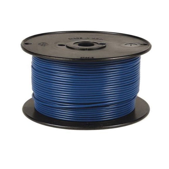 BATTERY DOCTOR Primary Wire,14 ga.,19,100 ft.,60V,Blue 81075