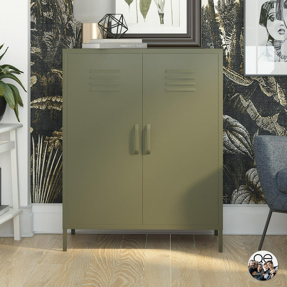 Queer Eye Bradford 2 Door Metal Locker Olive Green Walmart