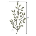 thumbnail image 3 of Family Tree Branch Metal Leaves Wall Art Dusty Sage 40"W x 1.5"D x 23"H, 3 of 5