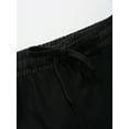 thumbnail image 6 of YEAHDOR Boys Mid Waist Double Layer Shorts Jogging Swimming Sports Shorts Black 11-12, 6 of 7
