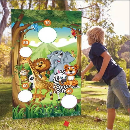 Animal Background Toss Game Decorations Fun Tossing Hanging Throwing for Gifts indoor and outdoor Supplies Children Family