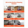 thumbnail image 6 of VEVOR Commercial Floor Scrubber Machine, Heavy Duty Floor Cleaner Polisher with 2 Wheels,  Professional Electric Carpet Buffer, Max 1900 RPM, 43 FT Cord, 3 Pads & 3 Brushes - All Floor Surfaces, 6 of 9
