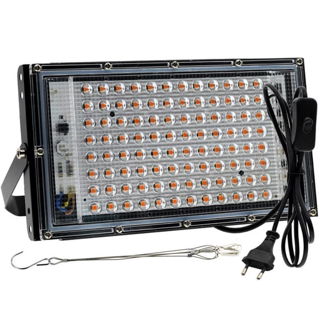 Full Spectrum Plant Light in 50W or 100W Options, Quiet Fanless Operation for Long Life, Perfect for Indoor Herb and Vegetable Gardens