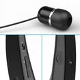 thumbnail image 4 of Hands-free Mic Sports Earphones Wireless Headphones Folding Retractable Neckband Headset N8X for LG Stylo 3 Plus, G Pad 8.3 8.0 7.0 10.1, 5 4 Plus 2 Plus, Prime 2, Aristo 4 Plus, 4 of 6