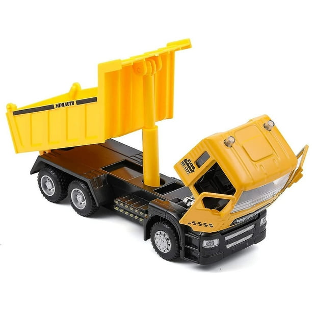 Toy Crane Metal Cars Construction Truck Wiht Light And Sound Pull Back  Vehicles Toy Trucks For Boys 