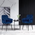 thumbnail image 3 of SET DE 2 SILLAS VELVET MODERNAS PARA COMEDOR MARCA GRAVITA, 3 of 7