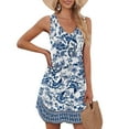 thumbnail image 3 of Ronuti Dresses for Women 2026 Fashion Loose V Neck Sleeveless Dress Sundresses, 3 of 9