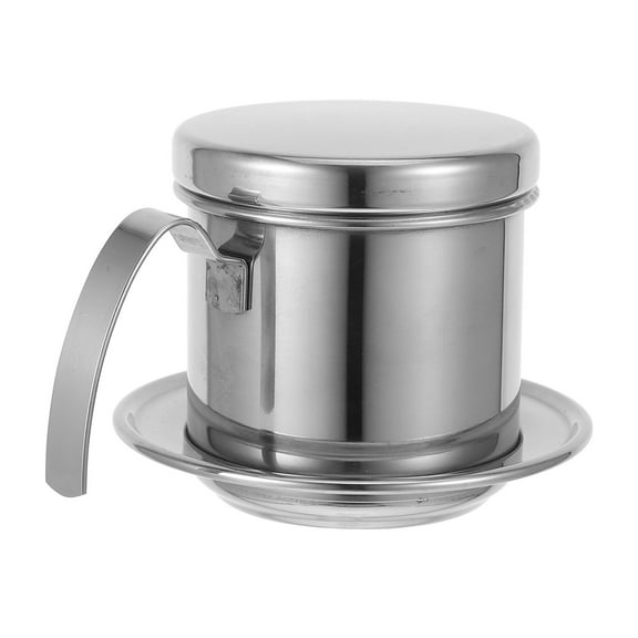 Worgeous Drip Coffee Pot Stainless Coffee Pot Silver Modern Sleek Design for Coffee Lovers 1Pcs