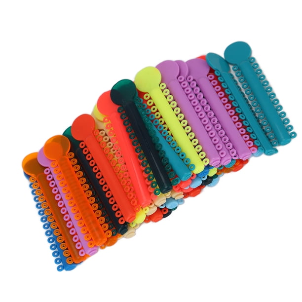 Suministros de ortodoncia dental, 40 piezas de ligaduras para aparatos dentales, ligaduras elásticas dentales, accesorio para ligaduras dentales, funcionamiento suave