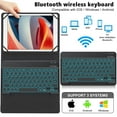 thumbnail image 1 of yeacher Universal Bluetooth Keyboard Case with Backlit Touchpad for 9-11 Inch Tablets, Multi-Device Compatibility, Durable ABS Material, and Smart Sleep/Wake Functionality, 1 of 6