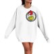 thumbnail image 1 of Sudadera navideña MIARHB para mujer, talla grande, informal, con estampado navideño, manga larga, cuello redondo, sudaderas ajustadas, sudaderas estampadas Gr1nch, blanco/XL, 1 of 4