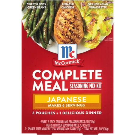 McCormick Japanese Dinner Complete Meals, 1.3 oz