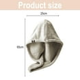 thumbnail image 2 of Hair dryer cap, quick drying hair wrap cap, gray, 2 of 6