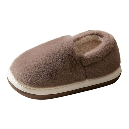

NOKIO Men s Spring And Autumn Winter Plush Warm Cotton Slippers With Thick Bottom Non Slip Plush And Thickened Home Furnishing Cotton Slippers Men S Christmas Themed Cotton Slippers