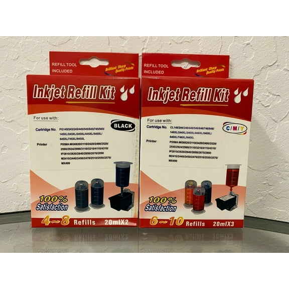 PG-243XL CL-244XL Cartridges DIY Refill kit Box for Canon PIXMA