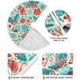 thumbnail image 2 of FMSHPON Christmas Pattern Xmas Christmas Tree Skirt Stand Mat for Holiday Party Decoration Indoor Outdoor 48 inches, 2 of 6