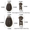 thumbnail image 2 of Xingzhi 50pcs Beads Terminal Tackle Bead Method Feeder Length Instantly Supply Device Bait Tool Accessory Tackles Holder Brown/L, 2 of 6