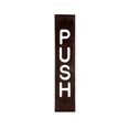 thumbnail image 2 of CRL 1445GW Etched Bronze with White Letter "PUSH" Sign, 2 of 3