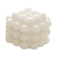 thumbnail image 1 of Velas perfumadas pequeñas hechas a mano, velas de burbujas geométricas de combustión prolongada, relajantes para decoración de dormitorio y oficina, Blanco, 1 of 3