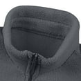 thumbnail image 6 of Tawop Men's Jacket Stand Collar Cotton Long Sleeve Zip Pockets Solid Mens Clothes,Dark Gray,3XL, 6 of 7