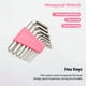 thumbnail image 3 of Juego de herramientas de 39 piezas para reparaciones en casa con maletín rosa - incluye martillo, alicates, destornilladores, llaves hexagonales y más. Ideal para mantenimiento y emergencias., 3 of 6