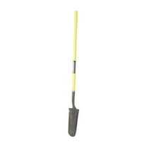 Drain Spade, 46-3/4 in Fiberglass Handle, 5-3/4 in Alloy Steel Blade, Yellow