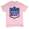 thumbnail image 5 of Buffalo Shield T-shirt Game Night Fantasy Football Fan Tailgate NY Men's Tee, 5 of 7