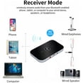 thumbnail image 3 of Bluetooth 5.0 Transmitter Receiver, 2-in-1 Wireless Audio Adapter,3.5mm AUX RCA Adapter for TV PC Headphones Car Home Stereo System, 3 of 7
