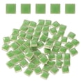 thumbnail image 1 of Azulejos de mosaico cuadrados de 100g, azulejos de cerámica de mosaico, 0.4 x 0.4 pulgadas, verde esmeralda, 1 of 7