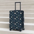 thumbnail image 6 of Fuzoiu Christmas Snowflakes1 Print Suitcase Cover,Washable Luggage Covers for Suitcase,Elastic Luggage Protector Cover,Scratch Resistant Travel Suitcase Covers-Medium, 6 of 7
