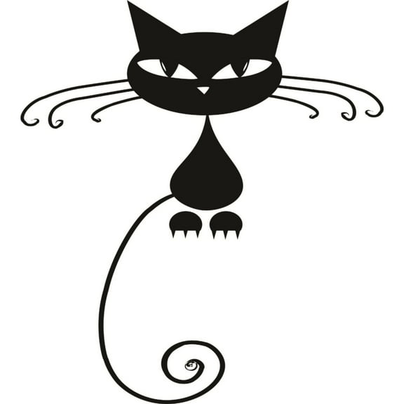 Custom Decals Cat Design Animal Kids Boys Girls Home 14 X 28 Inches