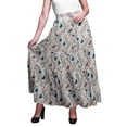 thumbnail image 1 of Bimba Printed SkirtsÂ&nbsp;forÂ&nbsp;Women Long Length 5 Tier Cotton Skirt Boho Clothing, 1 of 5
