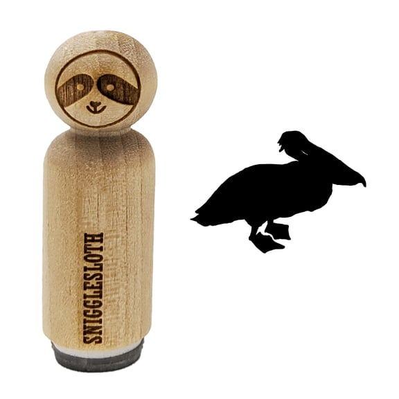 Pelican Bird Solid Rubber Stamp for Scrapbooking Crafting Stamping - Mini 1/2 Inch