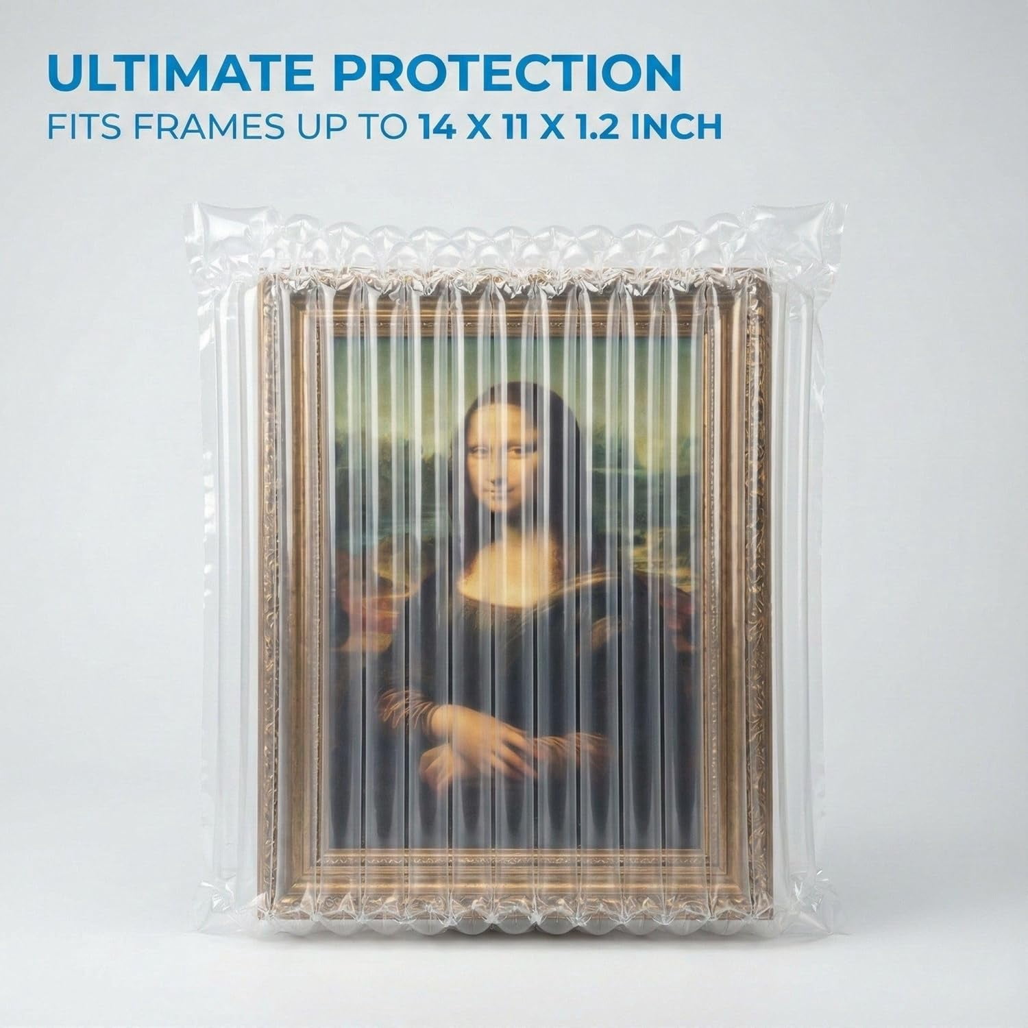 20 Pack Quick Inflatable Protective Bags for Picture Frames up to 11x14 – Lightweight Bubble Air Cushion Packing Sleeves, Secure Shipping Bags, Reusable Inflatable Protection with Hand Pump