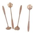 thumbnail image 4 of cucharas mezcladoras con forma de corazón de flor, cuchara de café de acero inoxidable, cuchara para postre, cuchara para té helado, oro rosa, 4 of 14