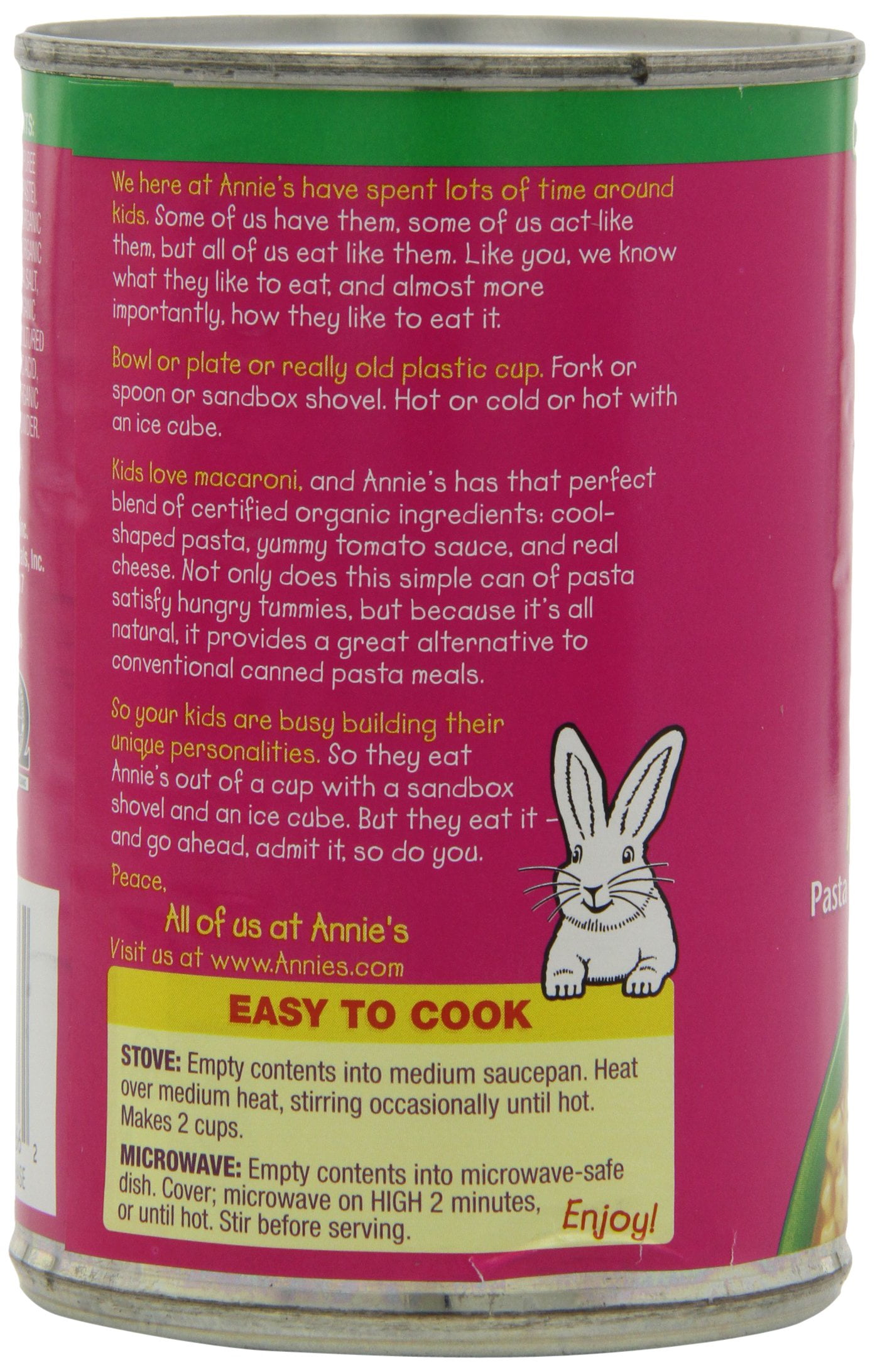 Annie's Organic All Stars Canned Pasta in Tomato & Cheese Sauce 15 oz -Pack of 12