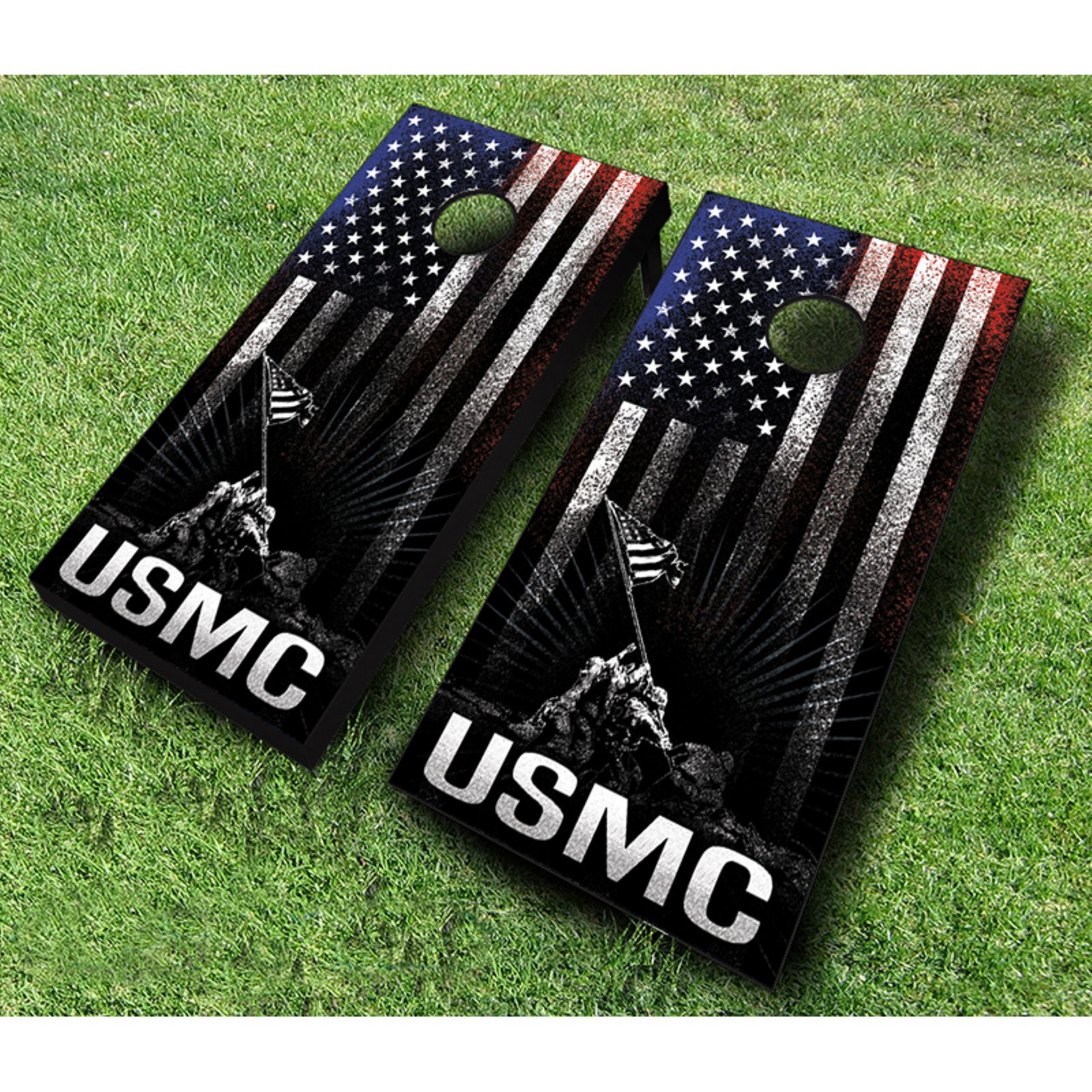AJJ Cornhole USMC Hanging Stripes Cornhole Set - image 1 of 1