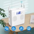 thumbnail image 4 of Reproductor de CD Portátil con Bluetooth, Diseño Vertical, Altavoces Estéreo con CD, Radio FM, Compatible con USB, AUX y Pantalla LCD, 4 of 5