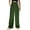 Green, variant on Women's Solid Loose Relaxed High Waist Cotton Pocket Wide Leg Pants