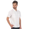 thumbnail image 1 of Camisa Guayabera Manga Corta 100% Lino Color Blanco Chica, 1 of 5